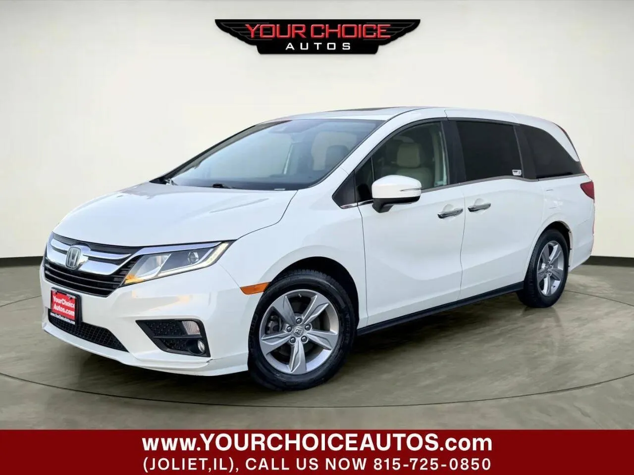 White 2019 Honda Odyssey EX L w/Navi w/RES 4dr Mini Van and RES for sale in Joliet, IL