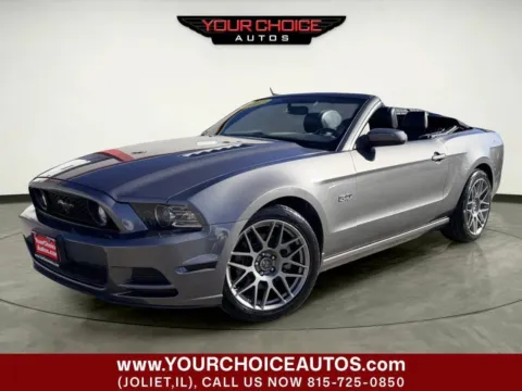 Gray 2013 Ford Mustang GT 2dr Convertible for sale in Joliet, IL