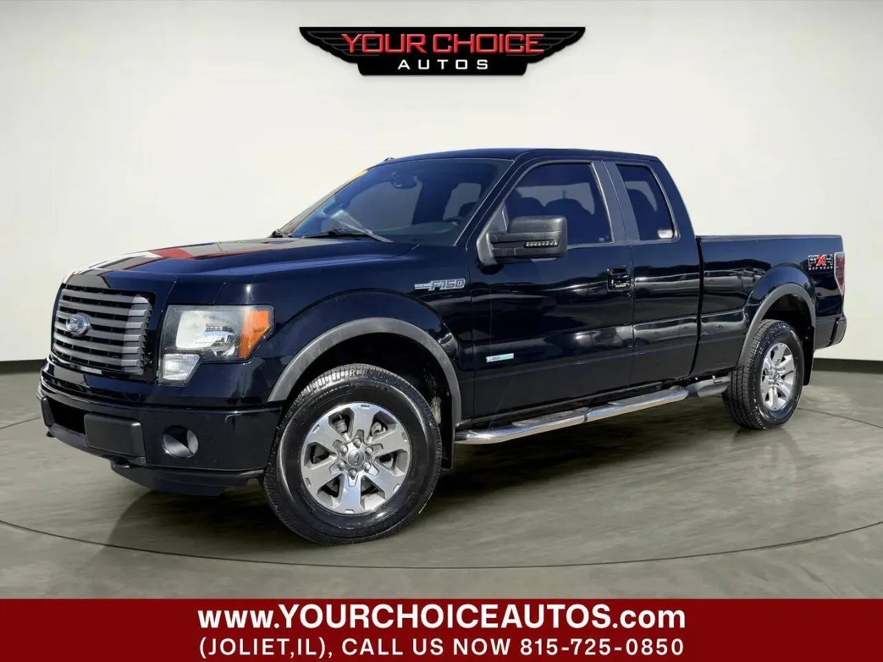 Black 2011 Ford F-150 FX4 4x4 4dr SuperCab Styleside 6.5 ft. SB for sale in Joliet, IL