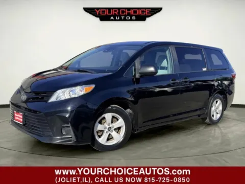 Black 2019 Toyota Sienna L for sale in Joliet, IL