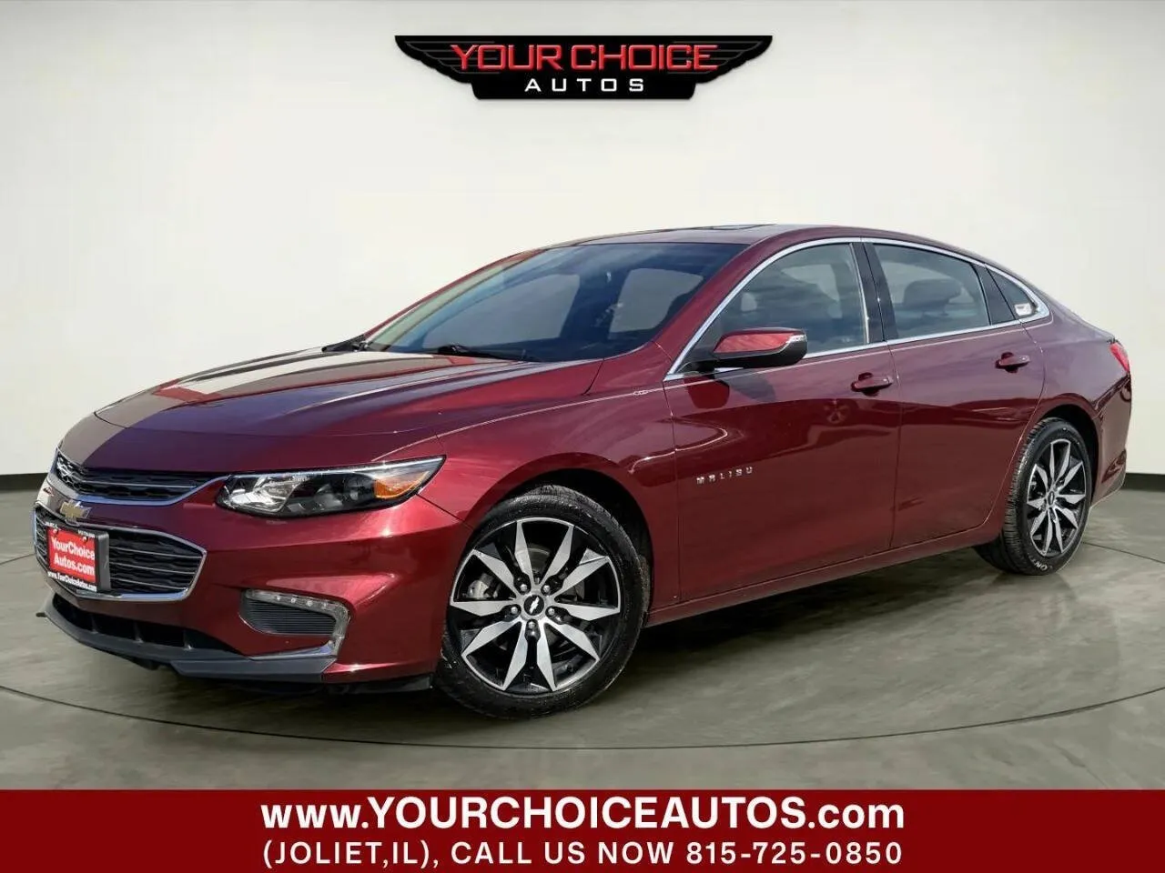 Red 2016 Chevrolet Malibu LT for sale in Joliet, IL