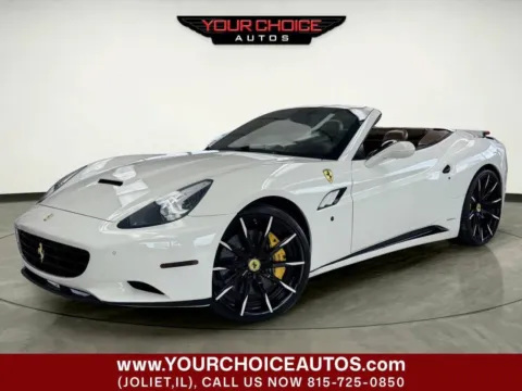 White 2012 Ferrari California Base 2dr Convertible for sale in Joliet, IL