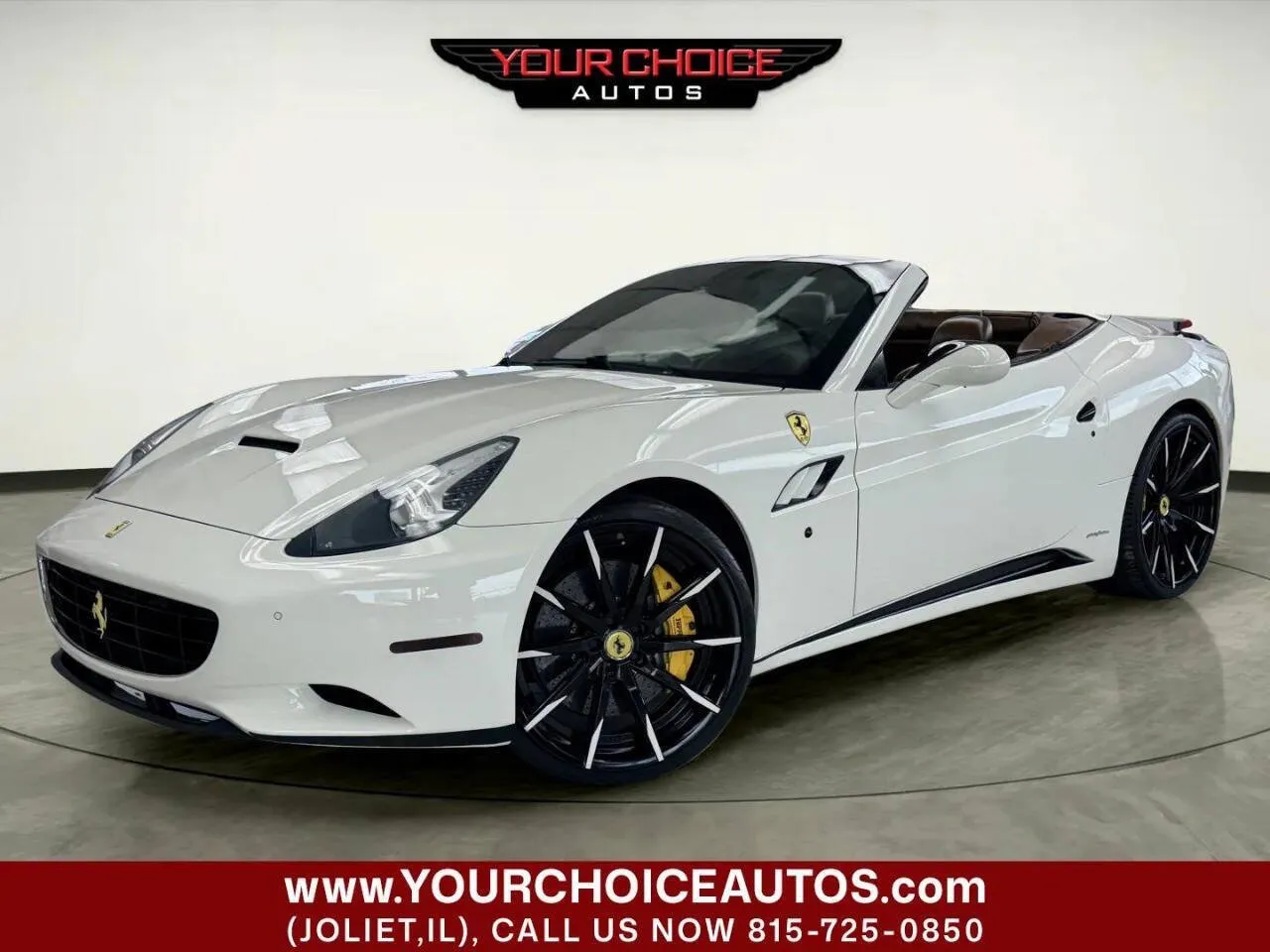 White 2012 Ferrari California Base 2dr Convertible for sale in Joliet, IL