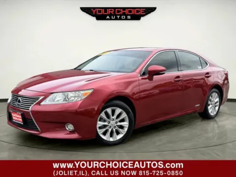 Red 2015 Lexus ES 300h Hybrid for sale in Joliet, IL