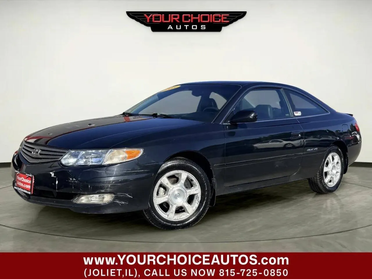 Black 2003 Toyota Camry Solara SE V6 2dr Coupe for sale in Joliet, IL