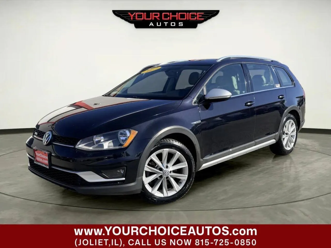 Black 2017 Volkswagen Golf Alltrack TSI SE 4Motion AWD 4dr Wagon 6A for sale in Joliet, IL