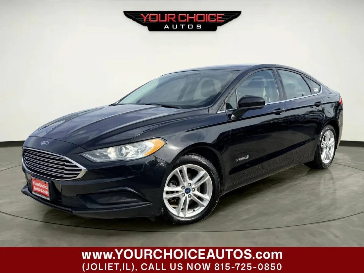 Black 2018 Ford Fusion Hybrid S for sale in Joliet, IL
