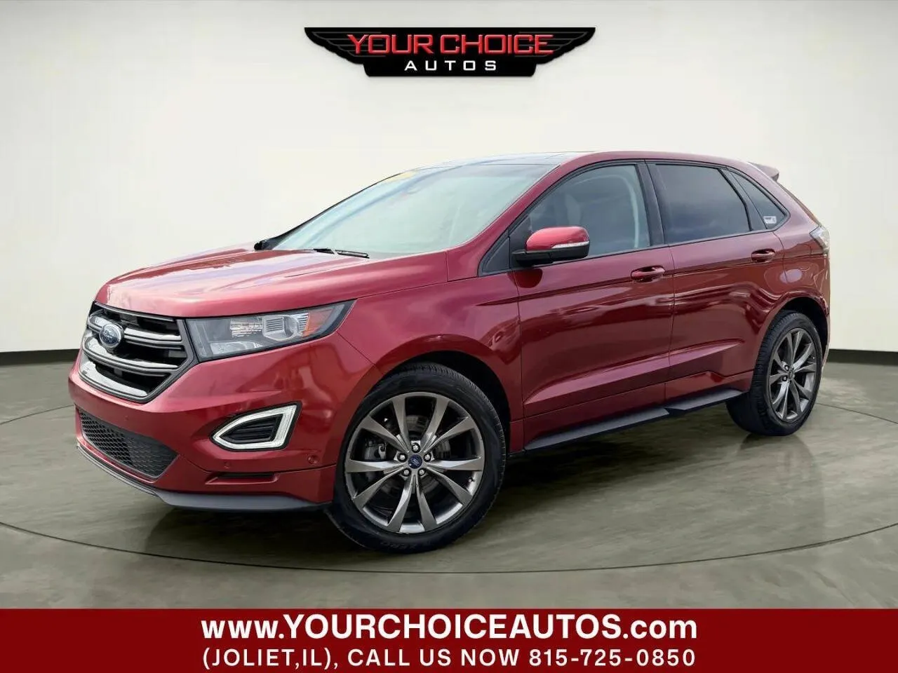 Red 2016 Ford Edge Sport for sale in Joliet, IL