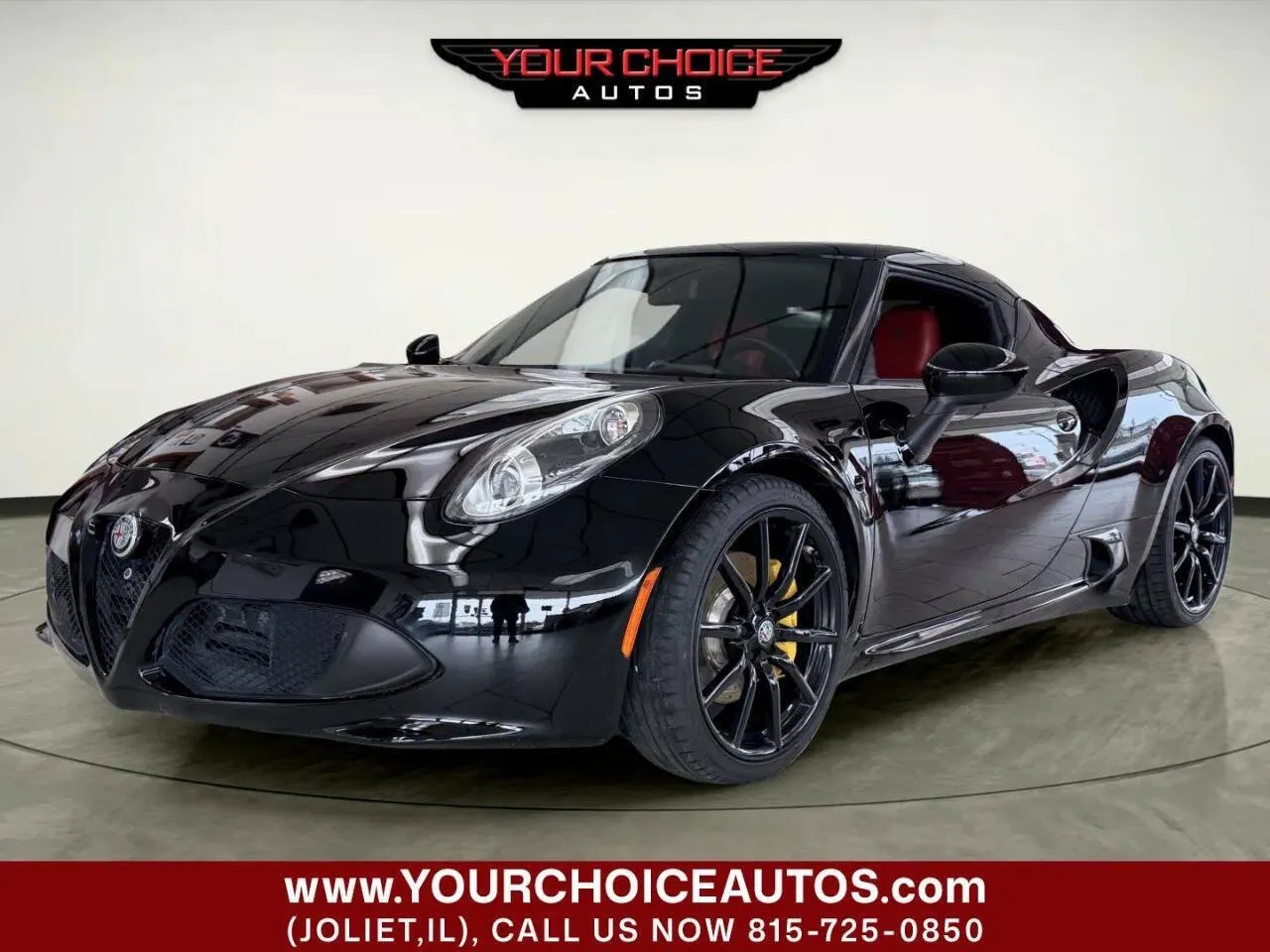 Black 2017 Alfa Romeo 4C Coupe Base 2dr Coupe for sale in Joliet, IL