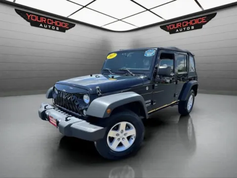 Black 2017 Jeep Wrangler Unlimited Sport for sale in Joliet, IL