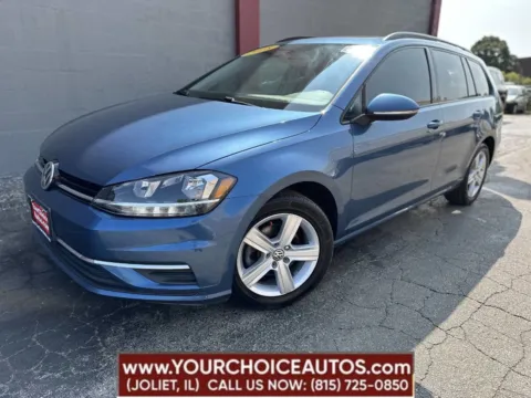 Blue 2018 Volkswagen Golf SportWagen TSI SE 4dr Wagon for sale in Joliet, IL