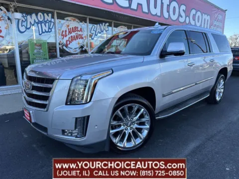 Silver 2017 Cadillac Escalade ESV Luxury for sale in Joliet, IL