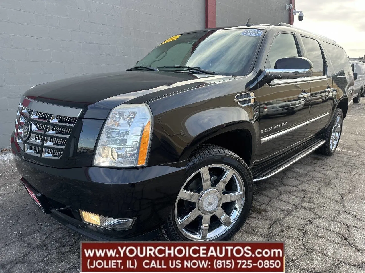 Black 2007 Cadillac Escalade ESV Base AWD 4dr SUV for sale in Joliet, IL