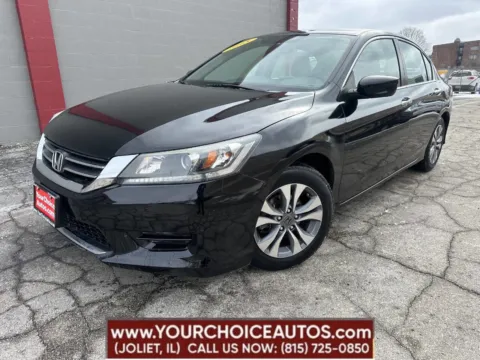 Black 2015 Honda Accord Sedan LX for sale in Joliet, IL