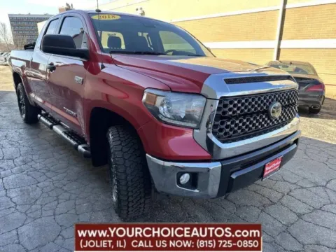 Red 2018 Toyota Tundra SR5 4x4 4dr Double Cab Pickup SB (5.7L V8 FFV) for sale in Joliet, IL