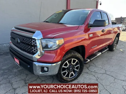 Red 2018 Toyota Tundra SR5 4x4 4dr Double Cab Pickup SB (5.7L V8 FFV) for sale in Joliet, IL