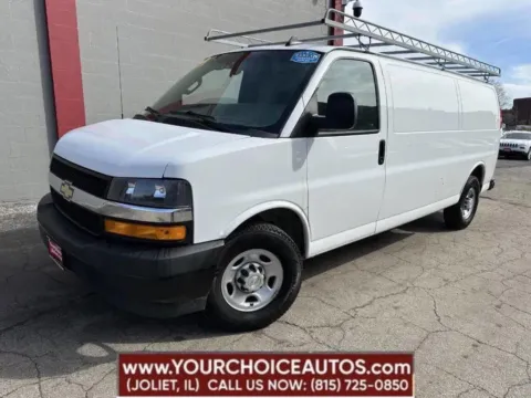 White 2019 Chevrolet Express Cargo Van 2500 3dr Extended Cargo Van for sale in Joliet, IL