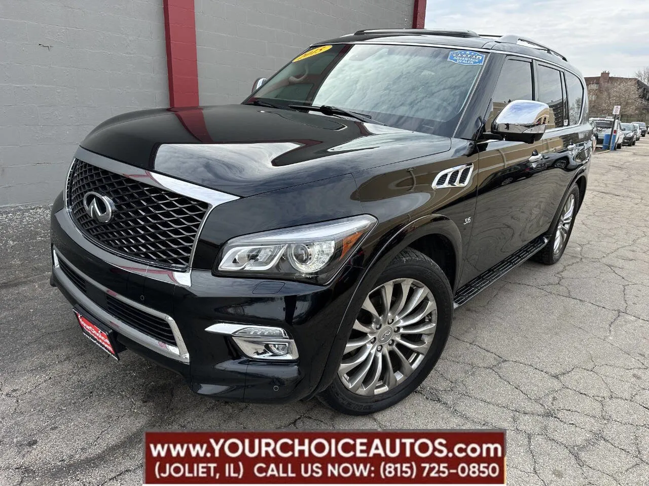 Black 2015 INFINITI QX80 Base AWD 4dr SUV for sale in Joliet, IL