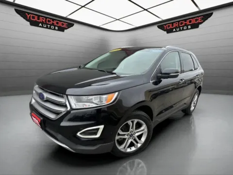 Black 2016 Ford Edge Titanium for sale in Joliet, IL