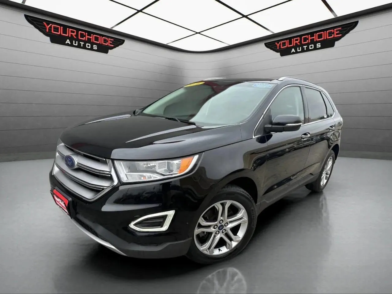 Black 2016 Ford Edge Titanium for sale in Joliet, IL