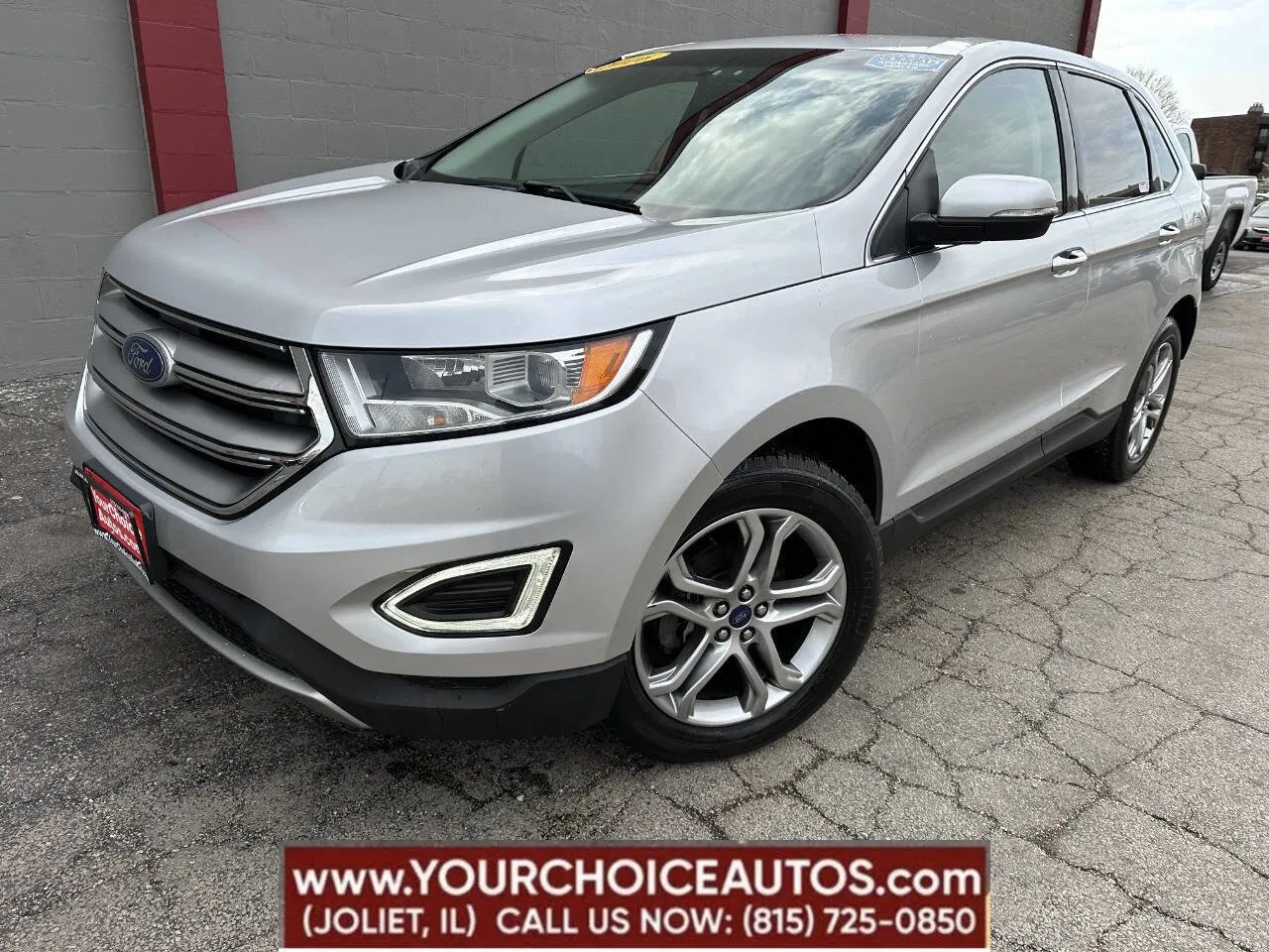 Gray 2016 Ford Edge Titanium for sale in Joliet, IL