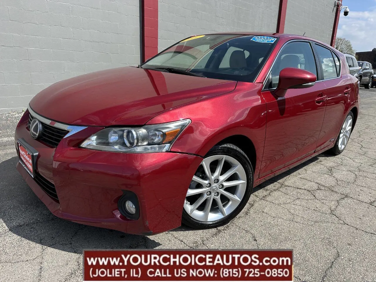 Red 2011 Lexus CT 200h Premium 4dr Hatchback for sale in Joliet, IL