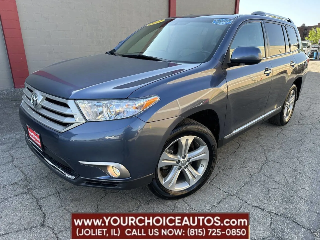 Blue 2013 Toyota Highlander Limited for sale in Joliet, IL