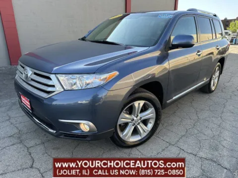 Blue 2013 Toyota Highlander Limited for sale in Joliet, IL