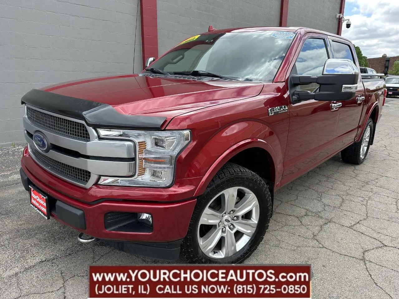 Red 2018 Ford F-150 Platinum 4x4 4dr SuperCrew 5.5 ft. SB for sale in Joliet, IL