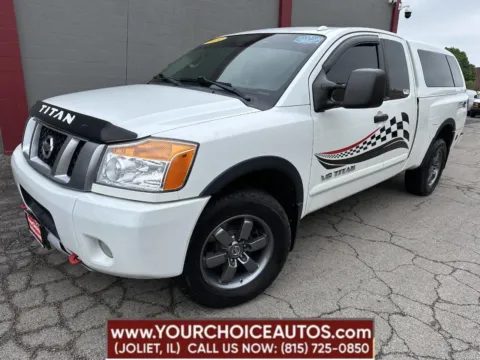 White 2014 Nissan Titan SV 4x4 4dr King Cab SWB Pickup for sale in Joliet, IL