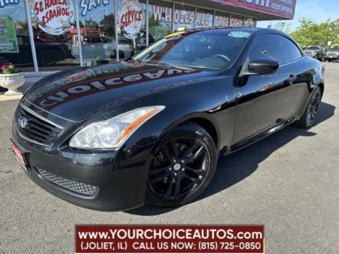 Black 2009 INFINITI G37 Convertible for sale in Joliet, IL