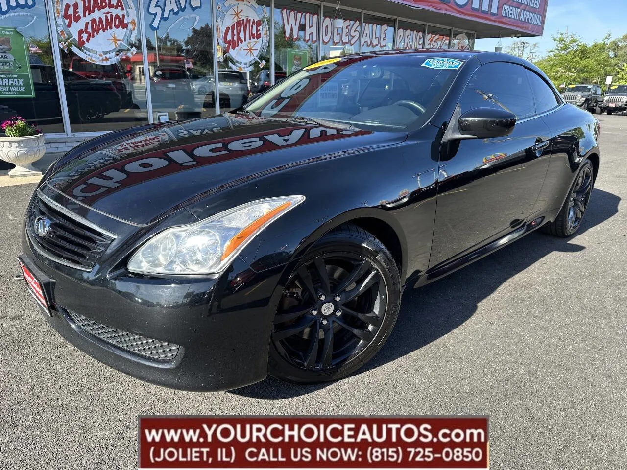 Black 2009 INFINITI G37 Convertible for sale in Joliet, IL