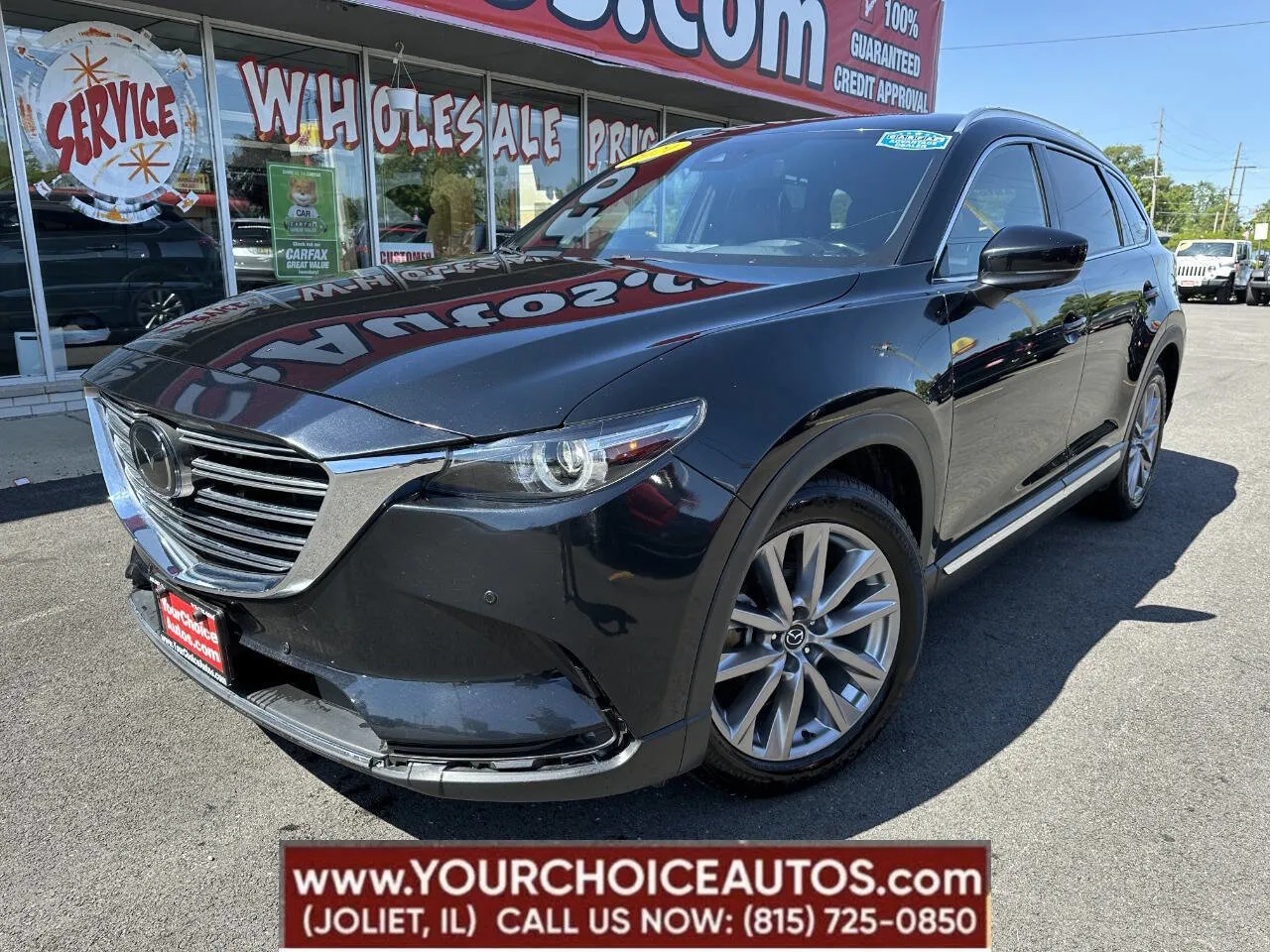 Black 2021 Mazda CX-9 Grand Touring for sale in Joliet, IL