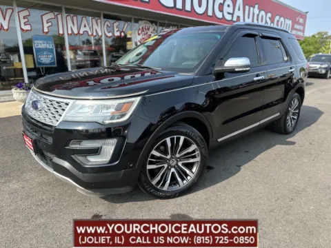Black 2016 Ford Explorer Platinum for sale in Joliet, IL
