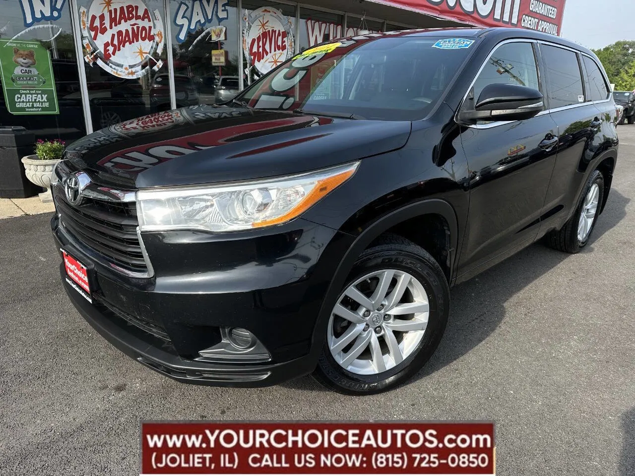 Black 2014 Toyota Highlander LE AWD 4dr SUV for sale in Joliet, IL