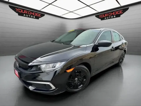 Black 2021 Honda Civic Sedan LX for sale in Joliet, IL