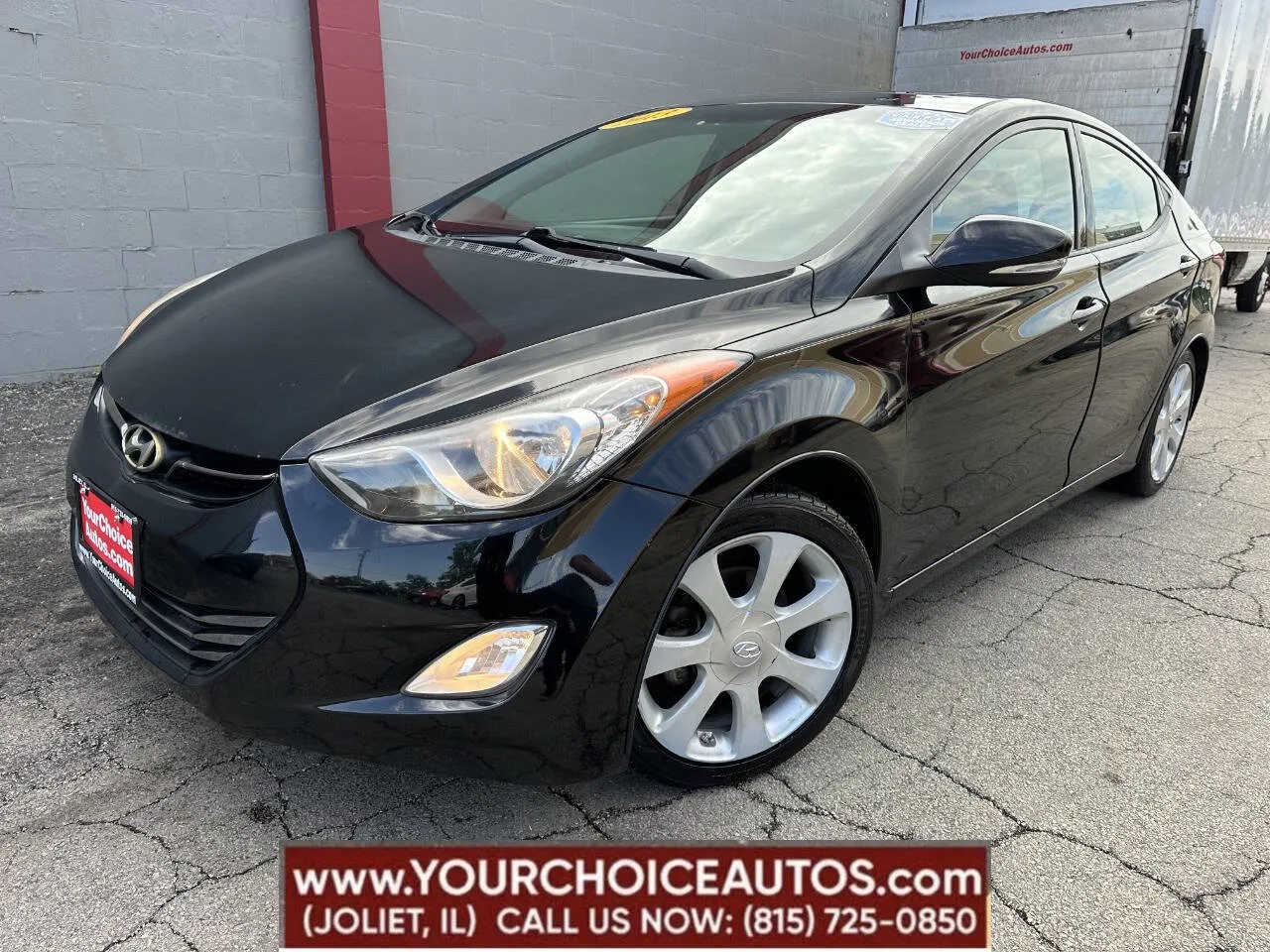 Black 2013 Hyundai Elantra Limited for sale in Joliet, IL