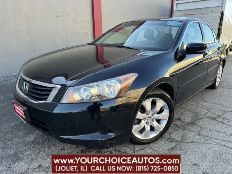 Black 2008 Honda Accord Sdn EX-L for sale in Joliet, IL