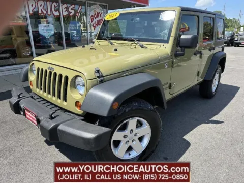 Green 2013 Jeep Wrangler Unlimited Sport for sale in Joliet, IL