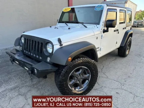 White 2017 Jeep Wrangler Unlimited Sport for sale in Joliet, IL