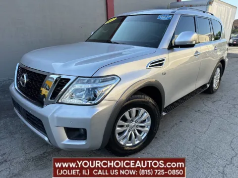 Silver 2017 Nissan Armada SV for sale in Joliet, IL