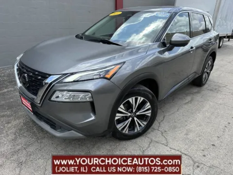 Gray 2021 Nissan Rogue SV for sale in Joliet, IL