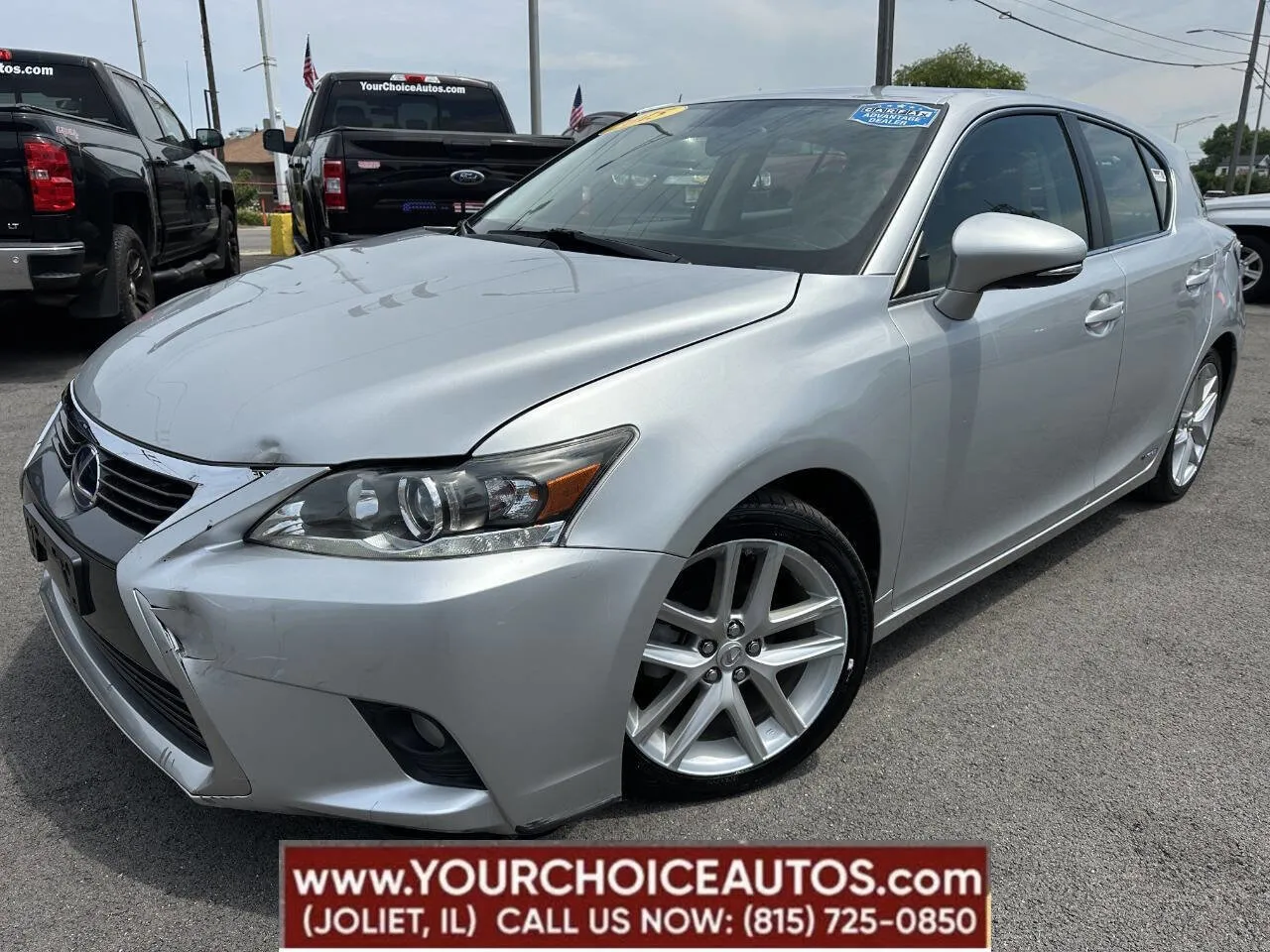 Gray 2015 Lexus CT 200h Hybrid for sale in Joliet, IL