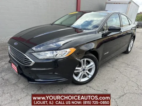 Black 2018 Ford Fusion Hybrid SE for sale in Joliet, IL