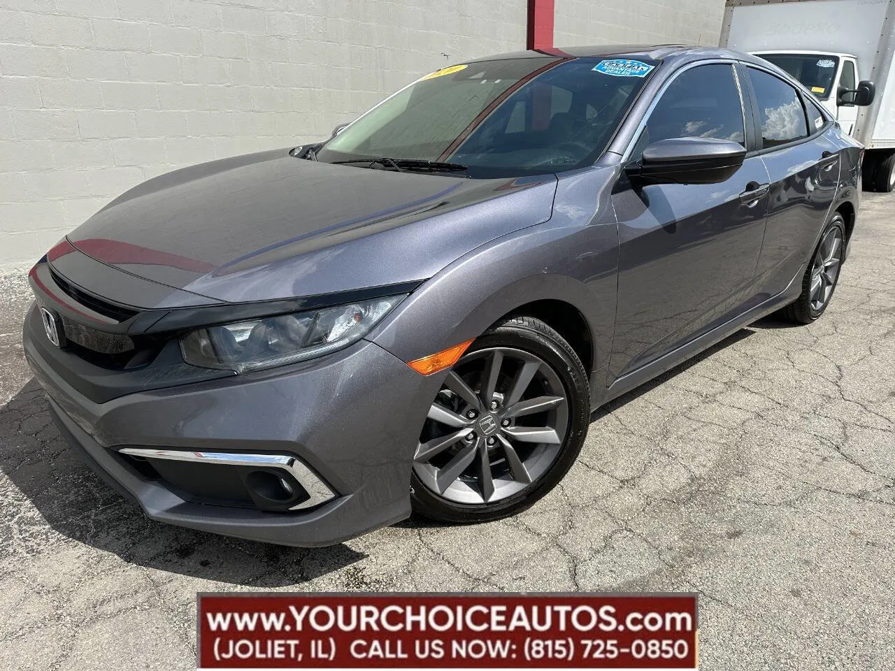Gray 2020 Honda Civic Sedan EX for sale in Joliet, IL