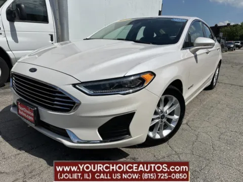 White 2019 Ford Fusion Hybrid SEL for sale in Joliet, IL