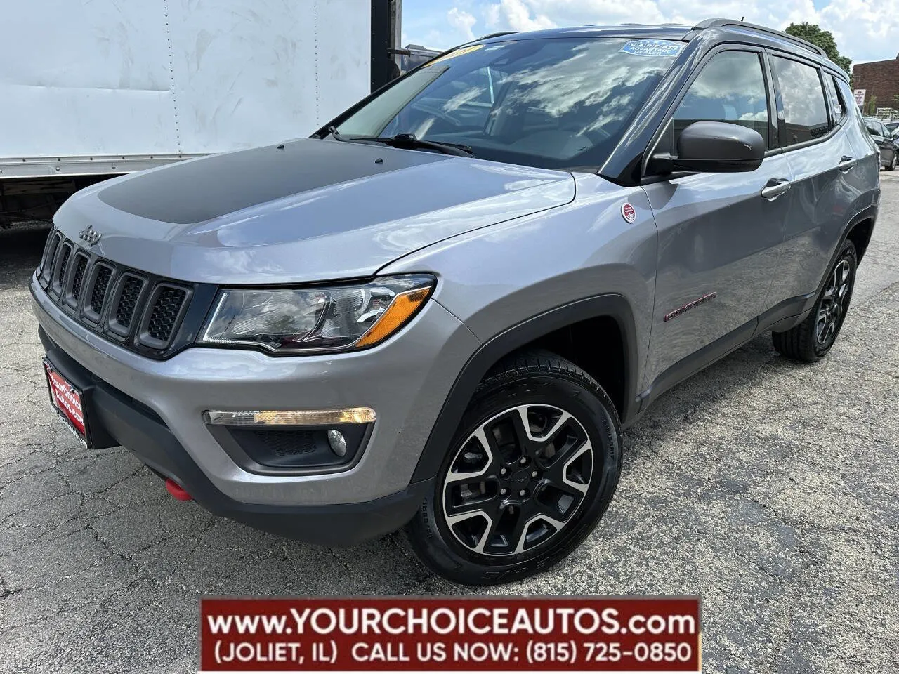 Silver 2021 Jeep Compass Trailhawk for sale in Joliet, IL