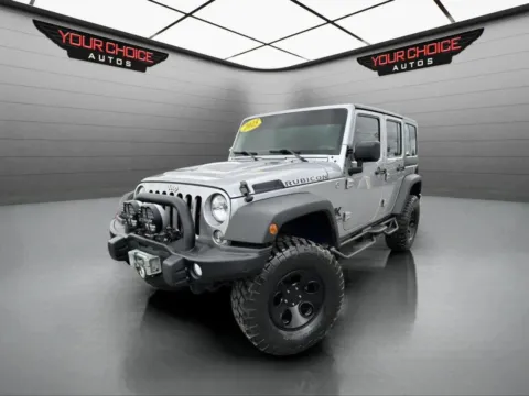 Silver 2015 Jeep Wrangler Unlimited Rubicon for sale in Joliet, IL
