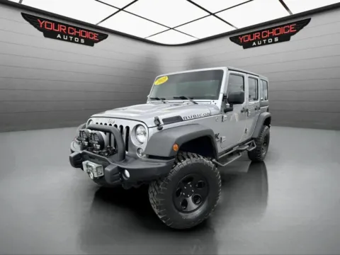 Silver 2015 Jeep Wrangler Unlimited Rubicon for sale in Joliet, IL