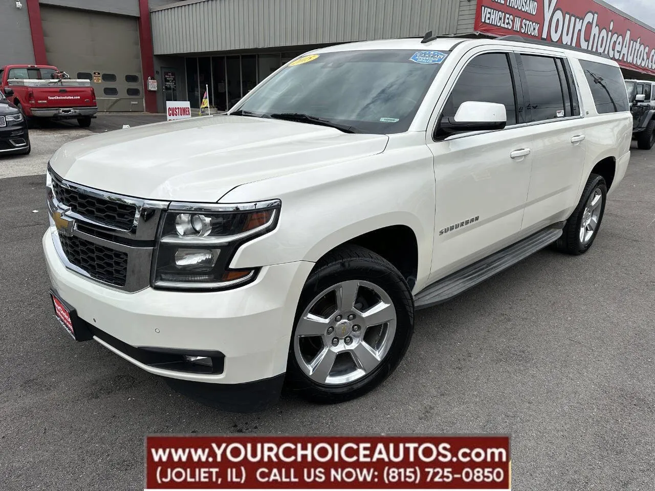 White 2015 Chevrolet Suburban LT for sale in Joliet, IL